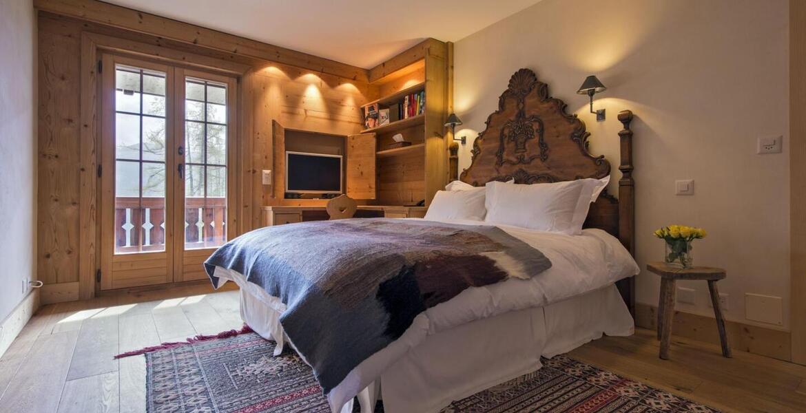 Appartement de style chalet avec vue imprenable à Verbier