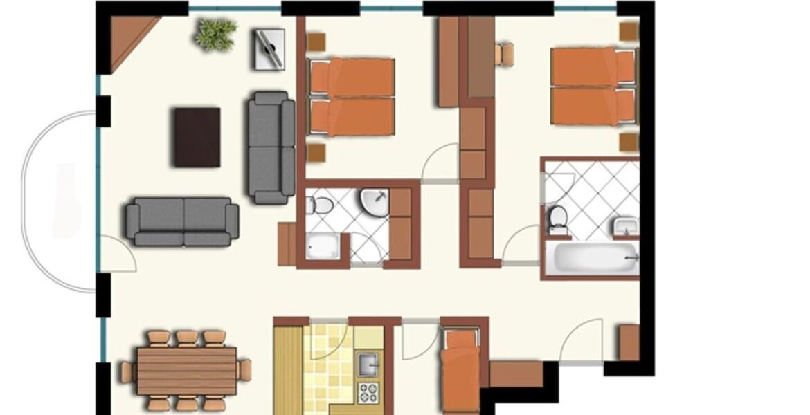 Appartement à louer à Saint-Moritz